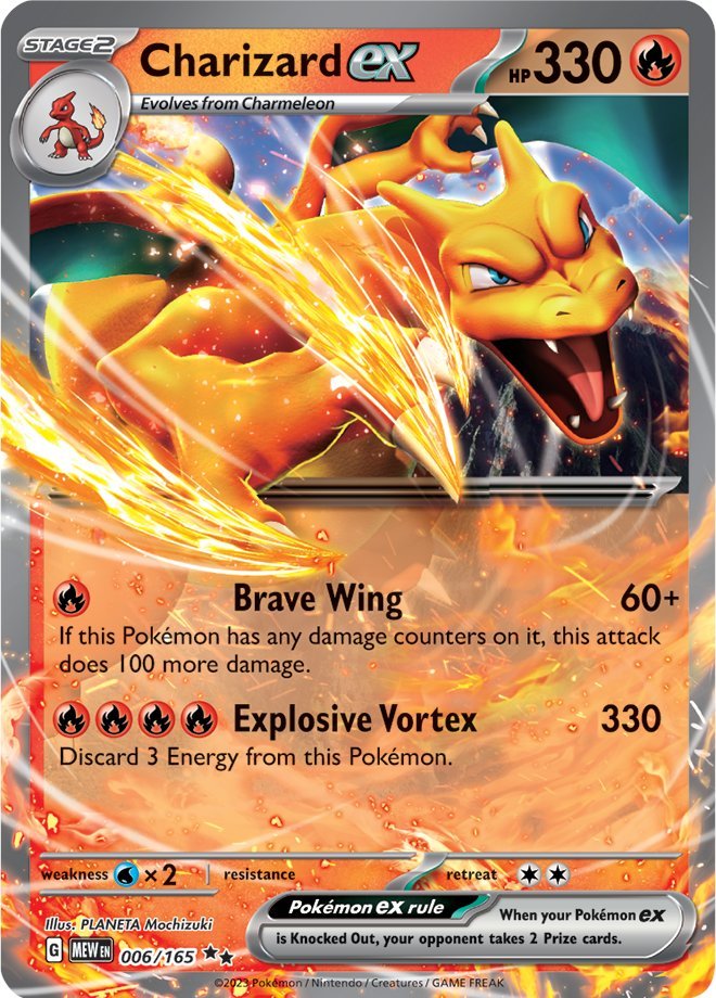 Charizard ex (006/165) [Scarlet & Violet: 151] | Silver Goblin