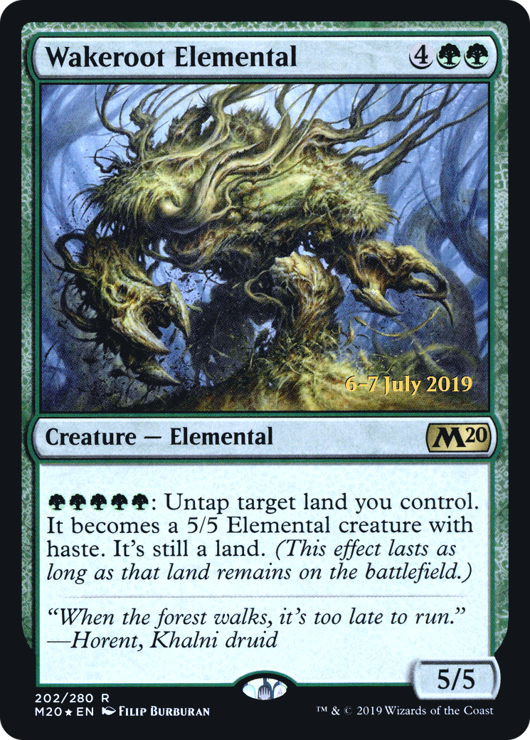 Wakeroot Elemental (202) Foil - Core Set 2020 Promos