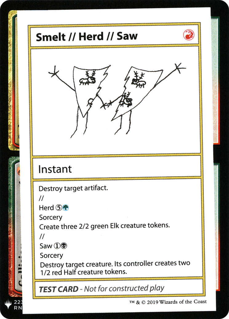 Smelt // Herd // Saw - Mystery Booster Playtest Cards 2019