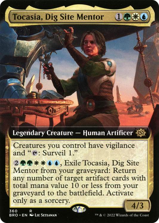 Tocasia, Dig Site Mentor (Extended Art) (360) Foil - The Brothers' War