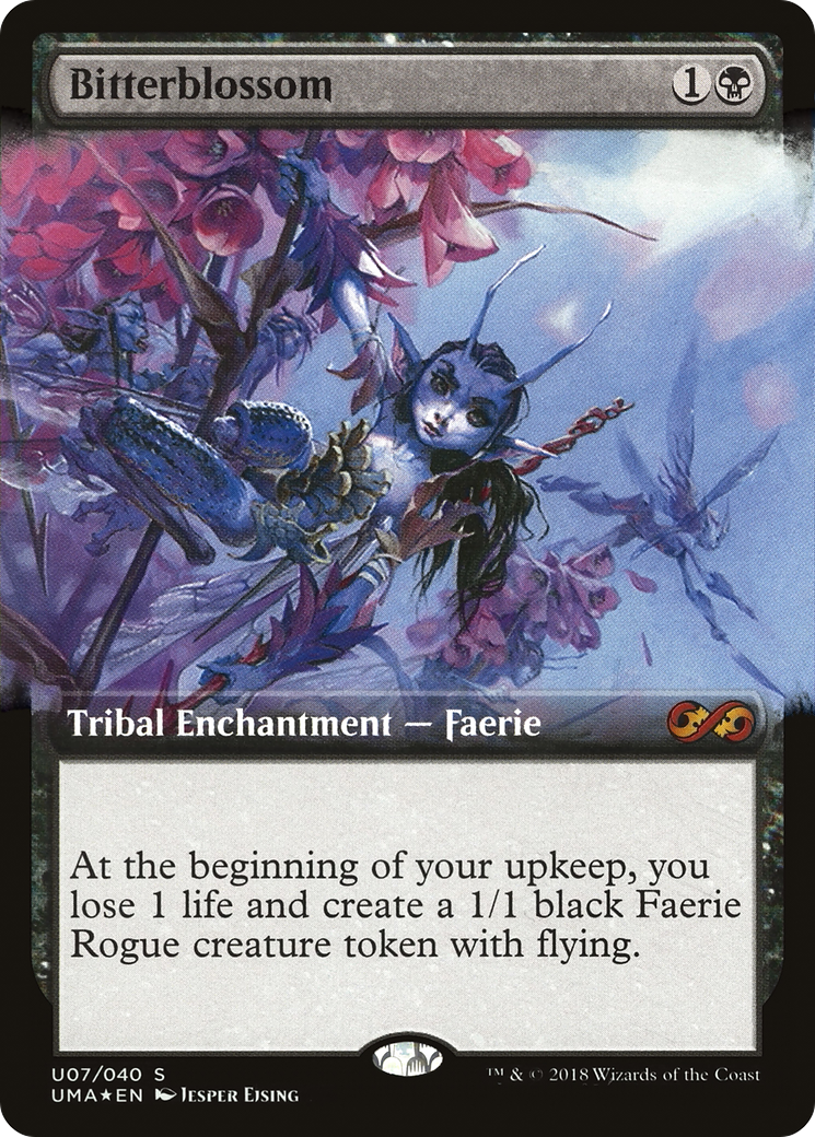 Bitterblossom (Extended Art) (U07) Foil - Ultimate Box Topper