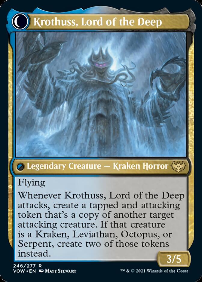 Runo Stromkirk // Krothuss, Lord of the Deep (246) Foil - Innistrad: Crimson Vow