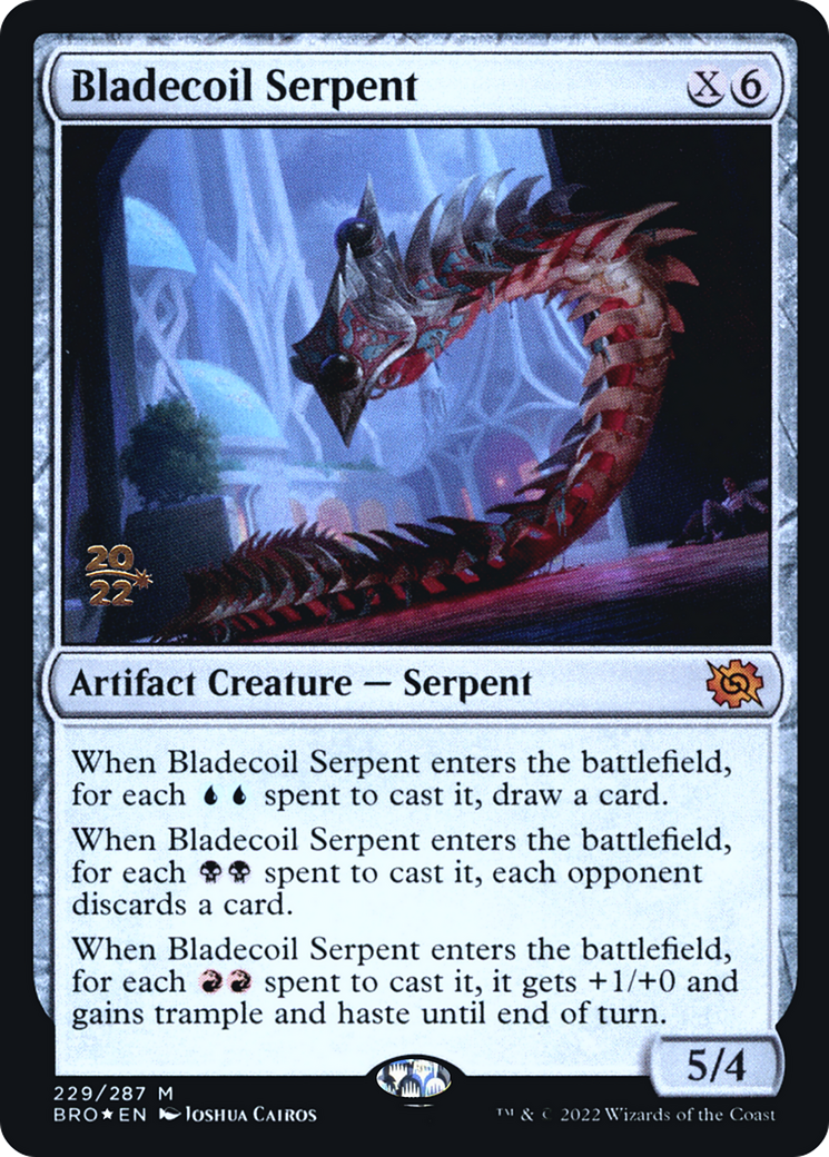 Bladecoil Serpent (229) Foil - The Brothers' War Promos