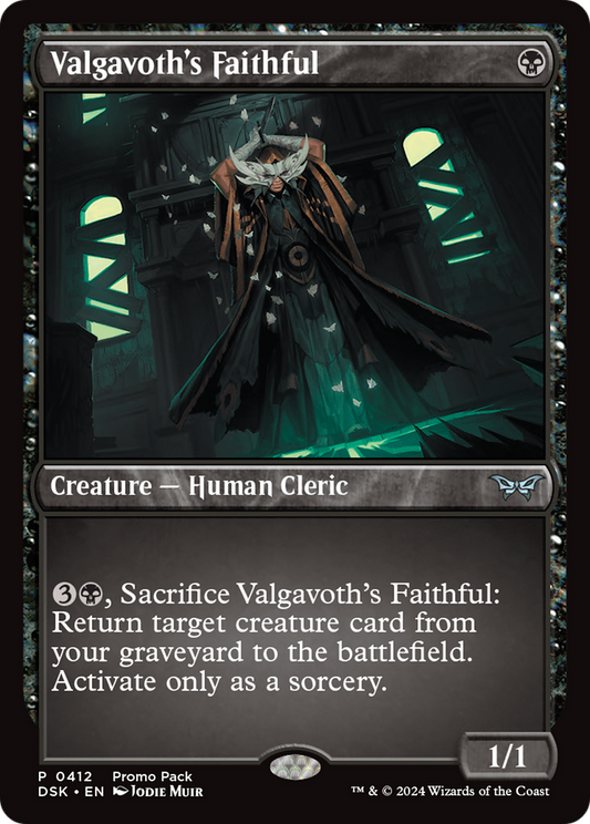 Valgavoth's Faithful [Duskmourn: House of Horror Promos] Foil