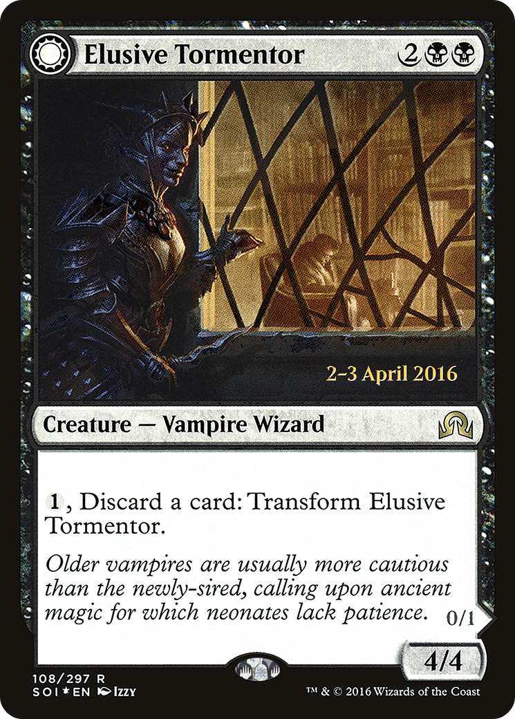 Elusive Tormentor // Insidious Mist (108s) Foil - Shadows over Innistrad Promos