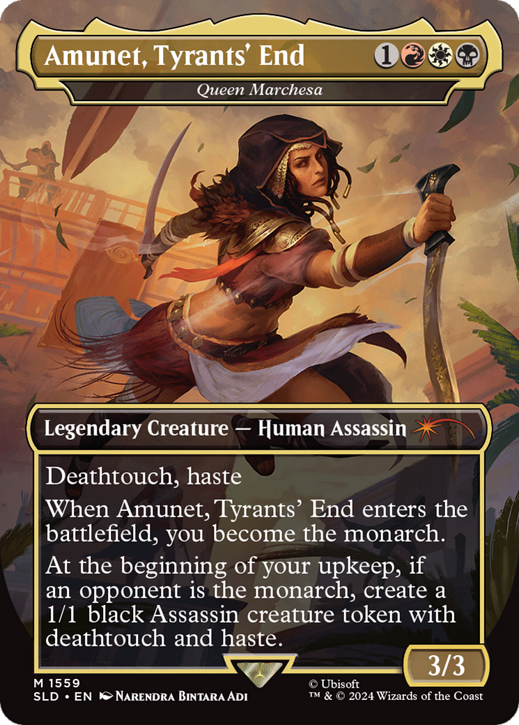 Amunet, Tyrants' End - Queen Marchesa (Rainbow Foil) [Secret Lair Drop Series] | Silver Goblin