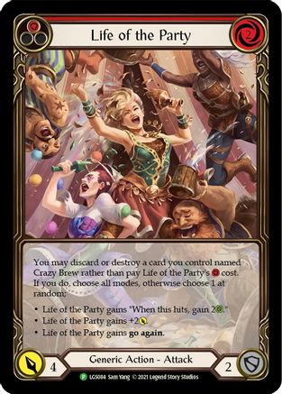 Life of the Party (Red) (LGS084) Rainbow Foil - FaB Promos