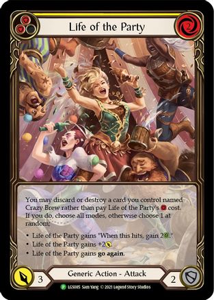 Life of the Party (Yellow) (LGS085) Rainbow Foil - FaB Promos