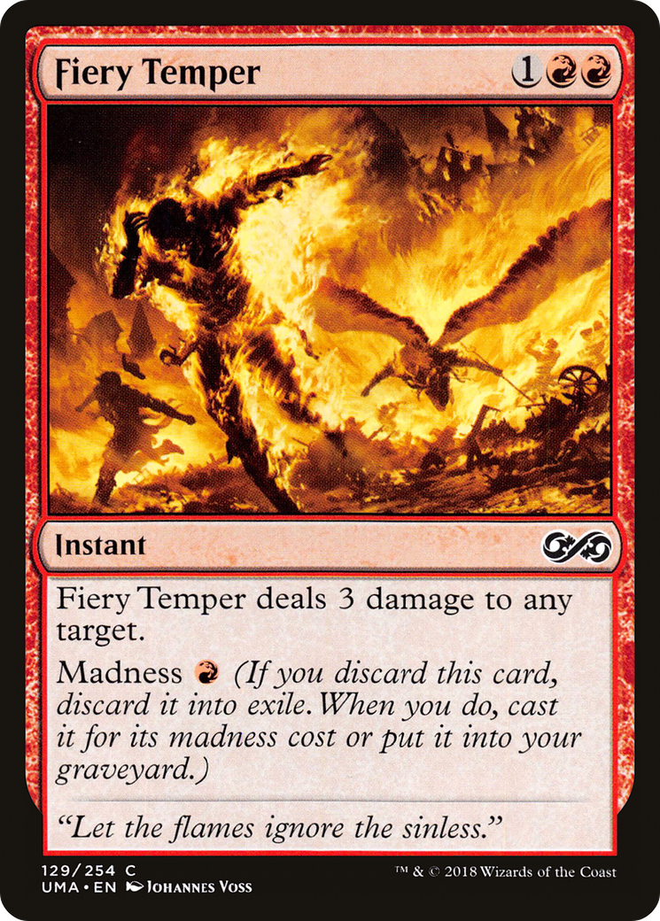 Fiery Temper (129) Foil - Ultimate Masters