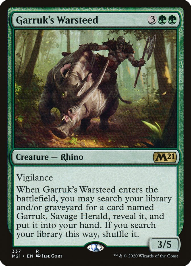 Garruk's Warsteed [Core Set 2021] | Silver Goblin