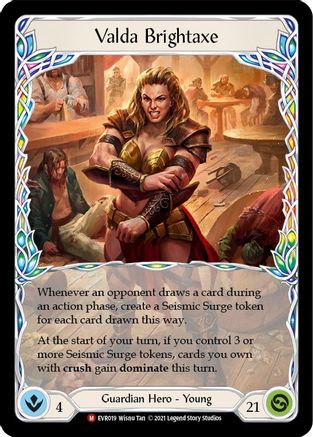 Valda Brightaxe (EVR019) (1st Edition) Rainbow Foil - Everfest