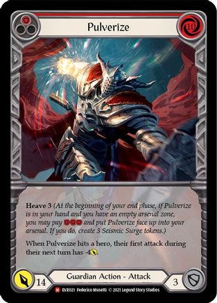 Pulverize (Extended Art) (EVR021) 1st Edition Rainbow Foil - Everfest