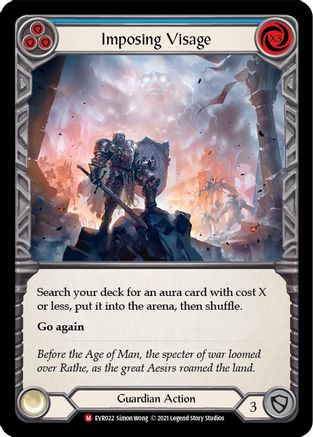 Imposing Visage (EVR022) 1st Edition Rainbow Foil - Everfest