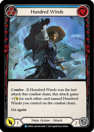 Hundred Winds (Blue) (EVR043) (1st Edition) - Everfest