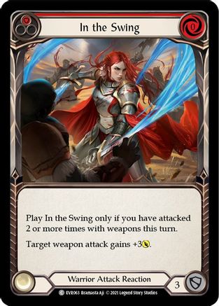 In the Swing (Red) (EVR063) (1st Edition) Rainbow Foil - Everfest