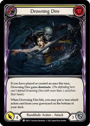 Drowning Dire (Yellow) (EVR111) (1st Edition) - Everfest