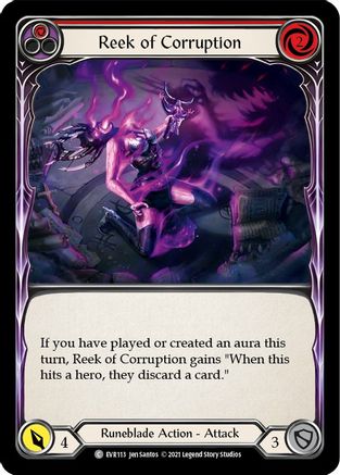 Reek of Corruption (Red) (EVR113) (1st Edition) - Everfest