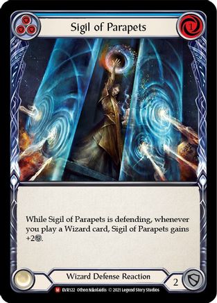 Sigil of Parapets (EVR122) (1st Edition) Rainbow Foil - Everfest