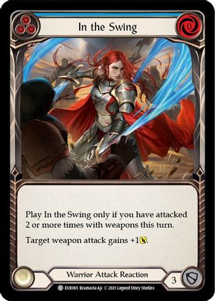 In the Swing (Blue) (EVR065) (1st Edition) Rainbow Foil - Everfest