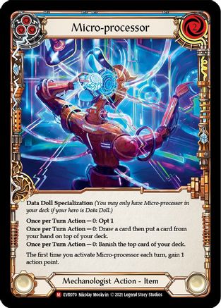 Micro-processor (EVR070) (1st Edition) Rainbow Foil - Everfest