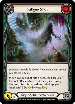 Fatigue Shot (Red) [EVR094] (Everfest)  1st Edition Rainbow Foil | Silver Goblin