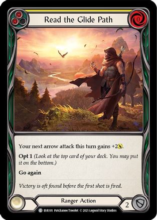 Read the Glide Path (Yellow) (EVR101) (1st Edition) Rainbow Foil - Everfest