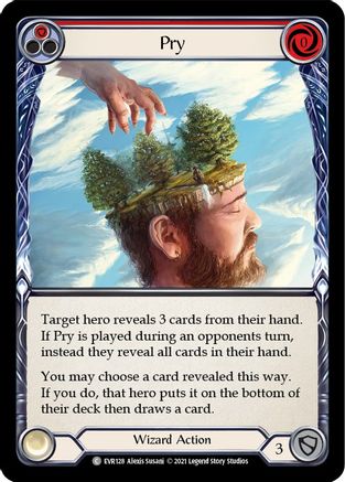 Pry (Red) (EVR128) (1st Edition) Rainbow Foil - Everfest