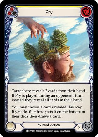 Pry (Yellow) (EVR129) (1st Edition) Rainbow Foil - Everfest