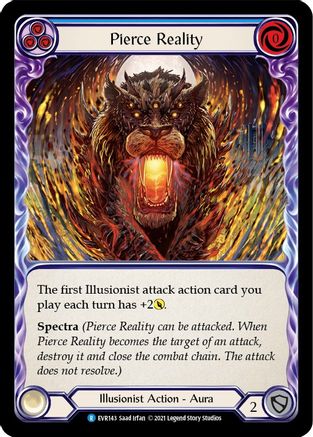 Pierce Reality (EVR143) 1st Edition Rainbow Foil - Everfest