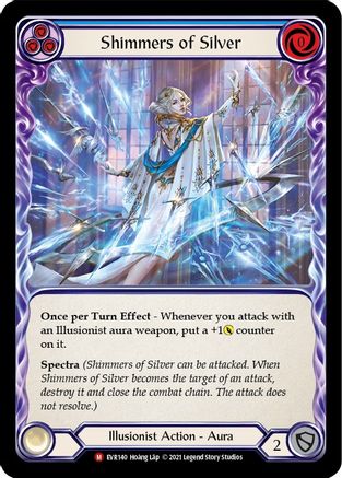 Shimmers of Silver (EVR140) (1st Edition) Rainbow Foil - Everfest