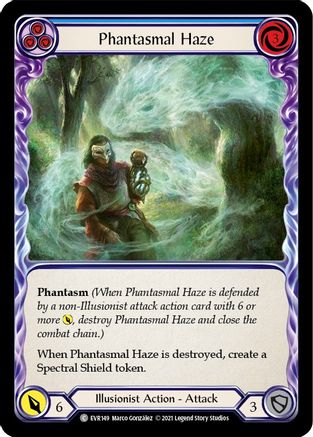 Phantasmal Haze (Blue) (EVR149) 1st Edition Rainbow Foil - Everfest
