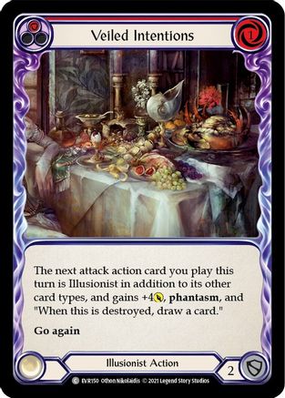 Veiled Intentions (Red) (EVR150) (1st Edition) Rainbow Foil - Everfest