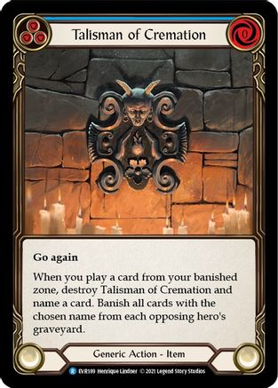 Talisman of Cremation (EVR189) (1st Edition) Cold Foil - Everfest