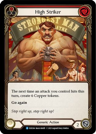 High Striker (Red) (EVR164) (1st Edition) Rainbow Foil - Everfest