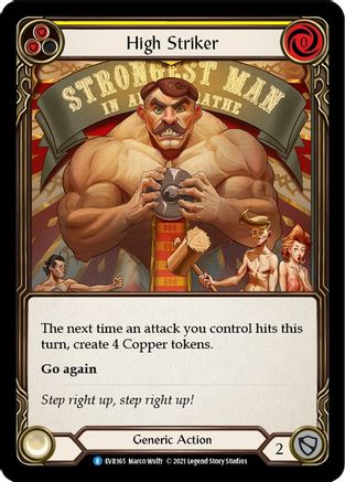 High Striker (Yellow) (EVR165) (1st Edition) Rainbow Foil - Everfest
