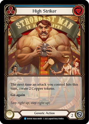 High Striker (Blue) (Extended Art) (EVR166) (1st Edition) Rainbow Foil - Everfest