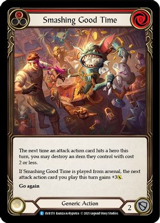 Smashing Good Time (Red) (EVR170) (1st Edition) Rainbow Foil - Everfest