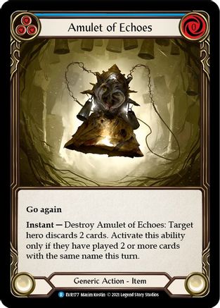 Amulet of Echoes (EVR177) (1st Edition) Cold Foil - Everfest