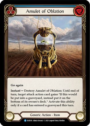 Amulet of Oblation (EVR181) (1st Edition) Cold Foil - Everfest