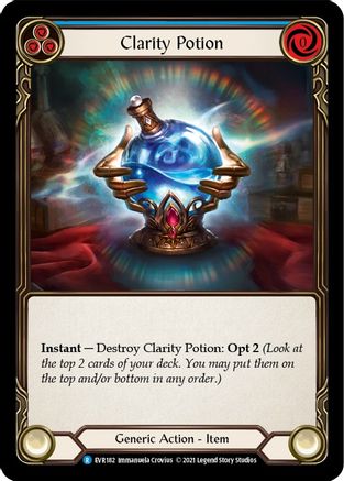 Clarity Potion (EVR182) (1st Edition) Cold Foil - Everfest