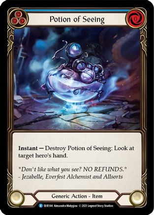 Potion of Seeing (EVR184) (1st Edition) Cold Foil - Everfest