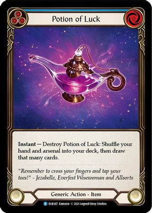 Potion of Luck (EVR187) (1st Edition) Cold Foil - Everfest