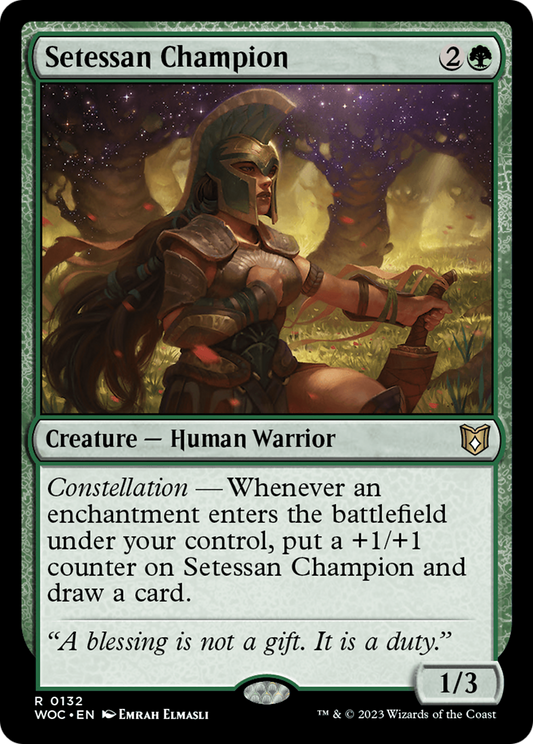 Setessan Champion (132) - Wilds of Eldraine Commander