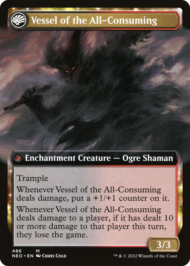 Hidetsugu Consumes All // Vessel of the All-Consuming (Extended Art) (486) - Kamigawa: Neon Dynasty