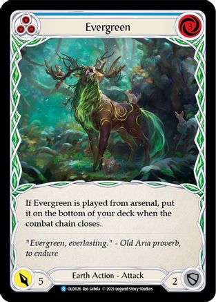 Evergreen (Blue) (OLD026) - Blitz Deck: Tales of Aria - Oldhim