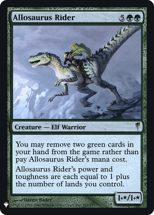 Allosaurus Rider (101) Foil - The List