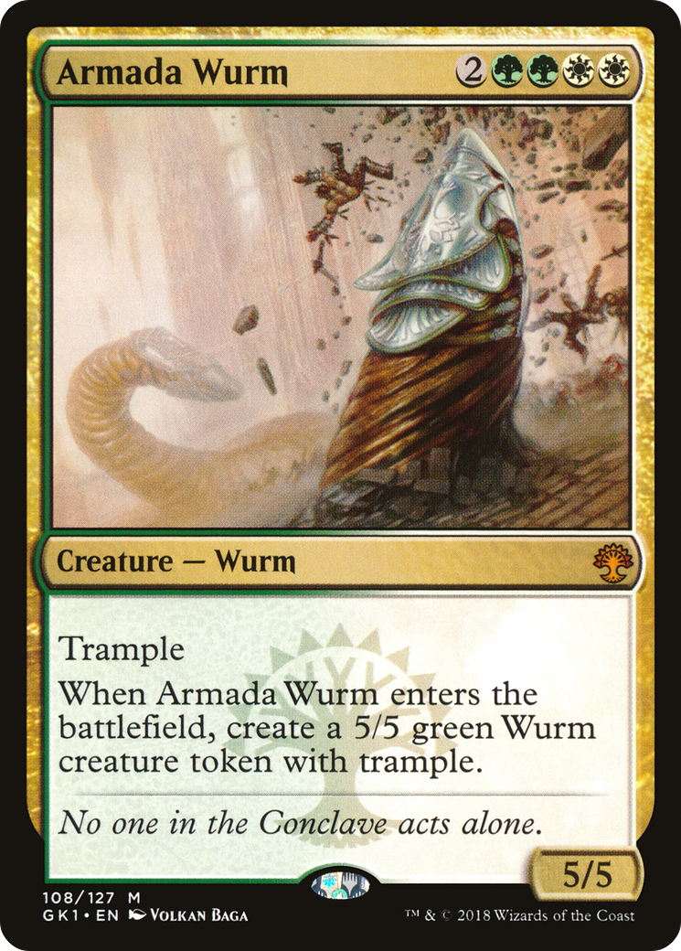 Armada Wurm [Guilds of Ravnica Guild Kit] | Silver Goblin