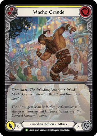 Macho Grande (Yellow) (LGS088) Rainbow Foil - FaB Promos