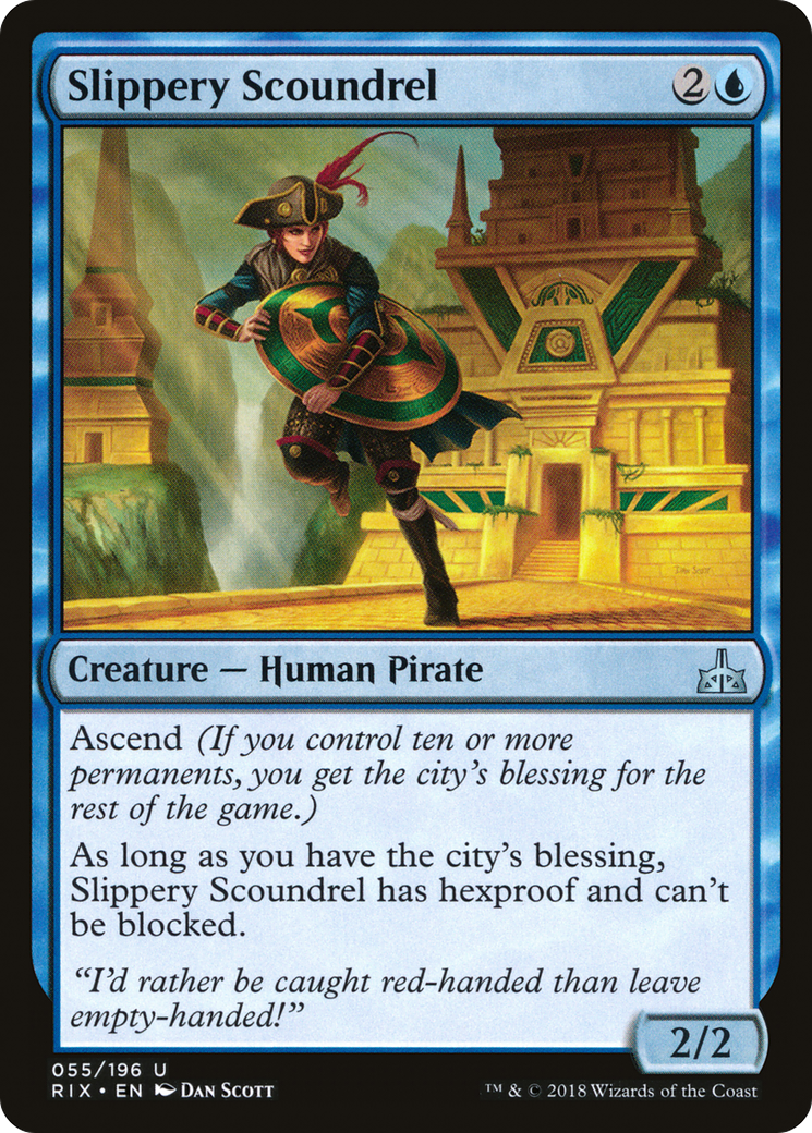 Slippery Scoundrel [Rivals of Ixalan] | Silver Goblin