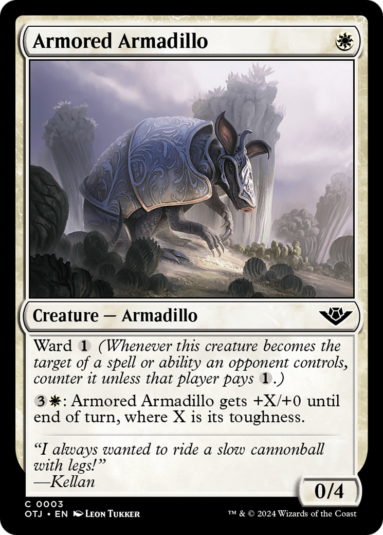 Armored Armadillo (003) Foil - Outlaws of Thunder Junction